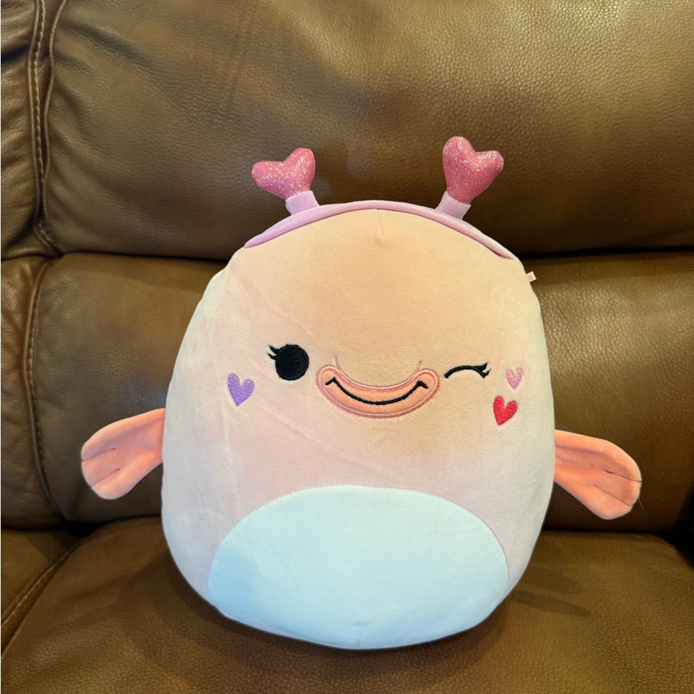 Squishmallows Pink and White Plush